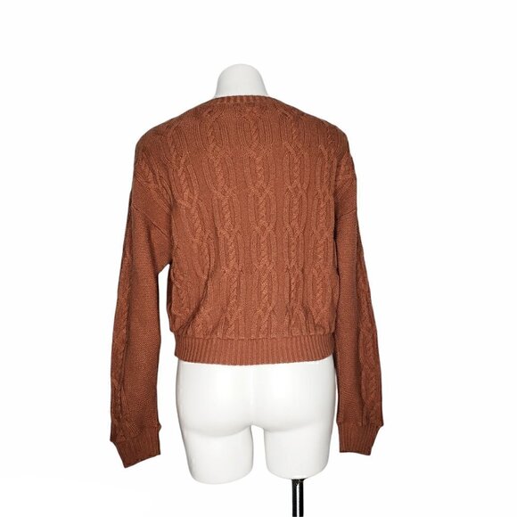 LA Hearts Brown Chunky Knit Sweater - Picture 2 of 2